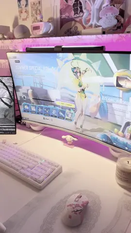 cozy game night 👾💗 the mantis summer skin so pretty, need that #GamerGirl #cutecore🎀🦴🍮🐾 #marvelrivals #pcsetup #ps5 