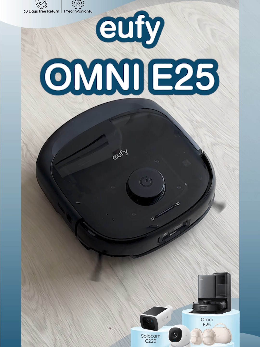 ชีวิตง่ายขึ้น แค่มี eufy Omni E25 ดูด ถู ครบจบในเครื่องเดียว!  #eufy #eufyomniE25 #cleanhome #cleaning #เครื่องดูดฝุ่น