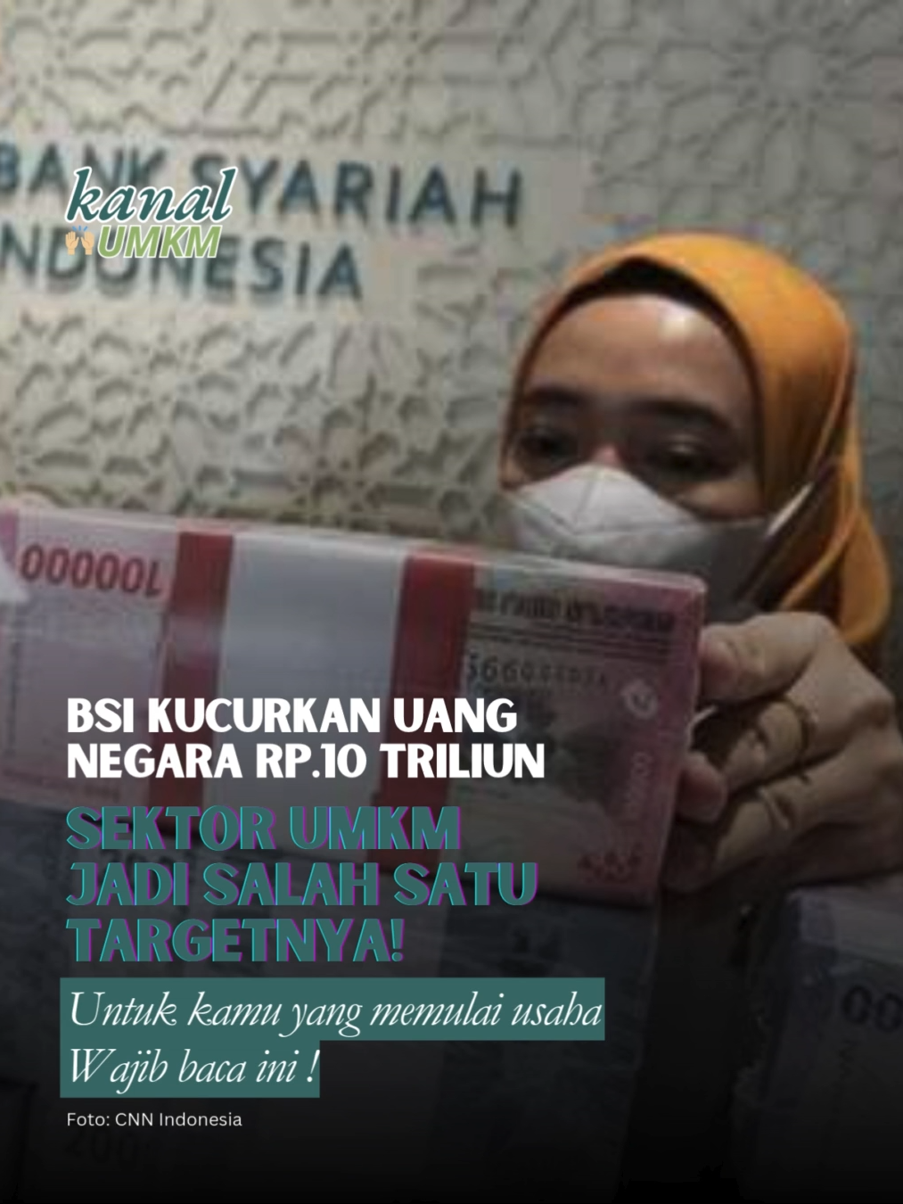 KANAL UMKM Buat kamu pelaku UMKM,  Yuk manfaatin dukungan dana pemerintah lewat program BSI UMKM Center!!✨ UMKM tumbuh, ekonomi bangsa kuat 🇲🇨 #UMKM #umkmindonesia #pengusahamuda #UMKMNaikKelas #EkonomiHalal #BSIUMKMCenter #BanggaJadiUMKM #UMKMBangkit #kanalumkm
