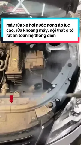 máy rửa xe hơi nước nóng áp lực cao, rửa khoang máy, nội thất ô tô rất an toàn hệ thống điện @technologyequipment 