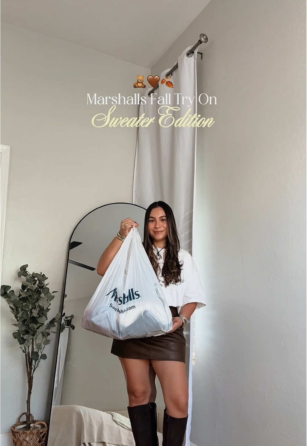 Oficialmente es otoño, así que me di un saltito por @Marshalls para tener nuevos sweaters 🤎🍂🧸  #falloutfits #cozysweater #marshallsfallhaul #marshallsfinds #outfitsdeotoño 