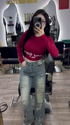 🤪cả set chất lừ #quanongsuong #quanjean #jeans 