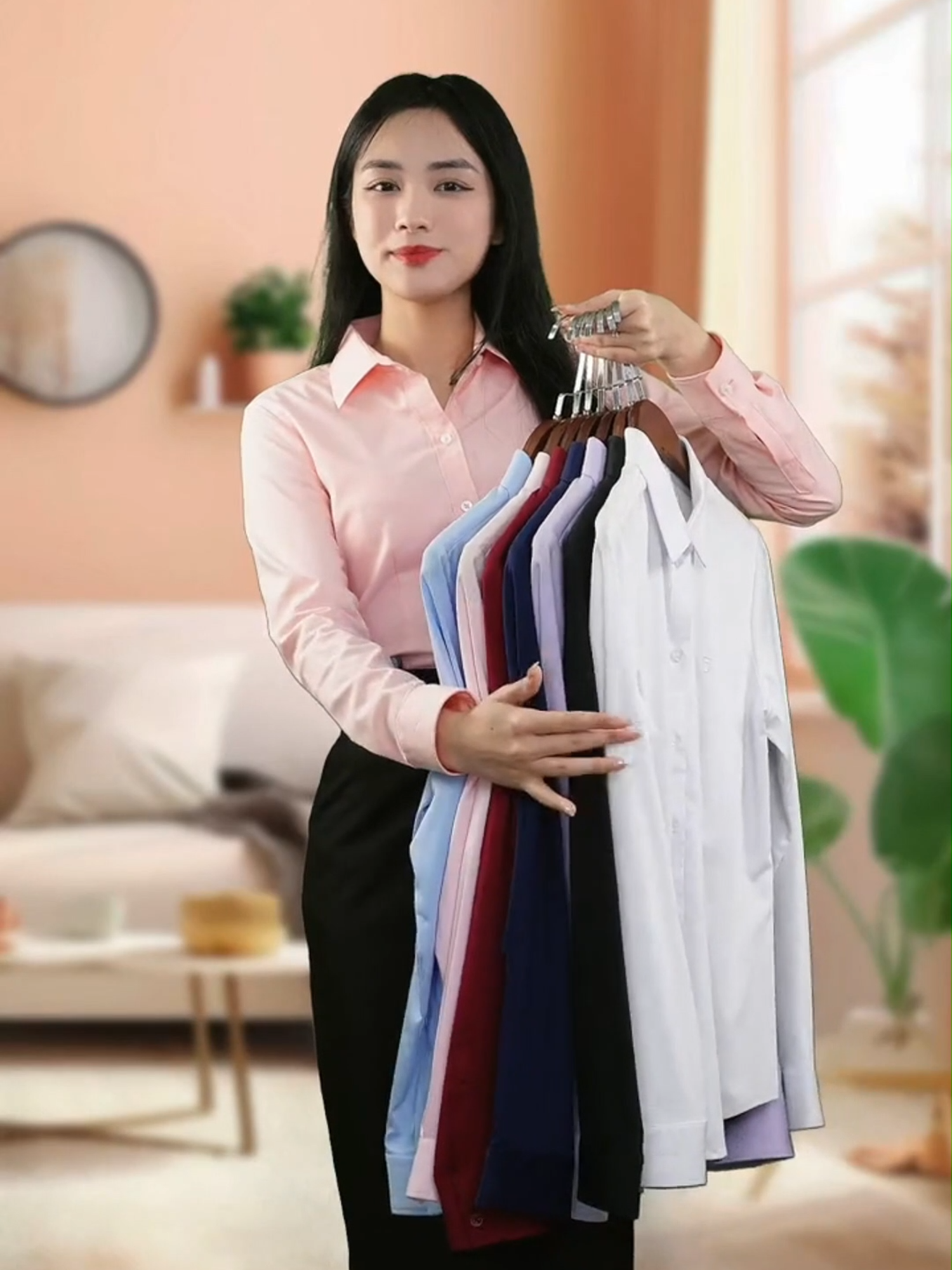 ASW0101-R10 dài tay sợi tre vải trơn #thaihoajsc #quannu #aosomi #sominu #somitrang #sale #tiktokshopvn