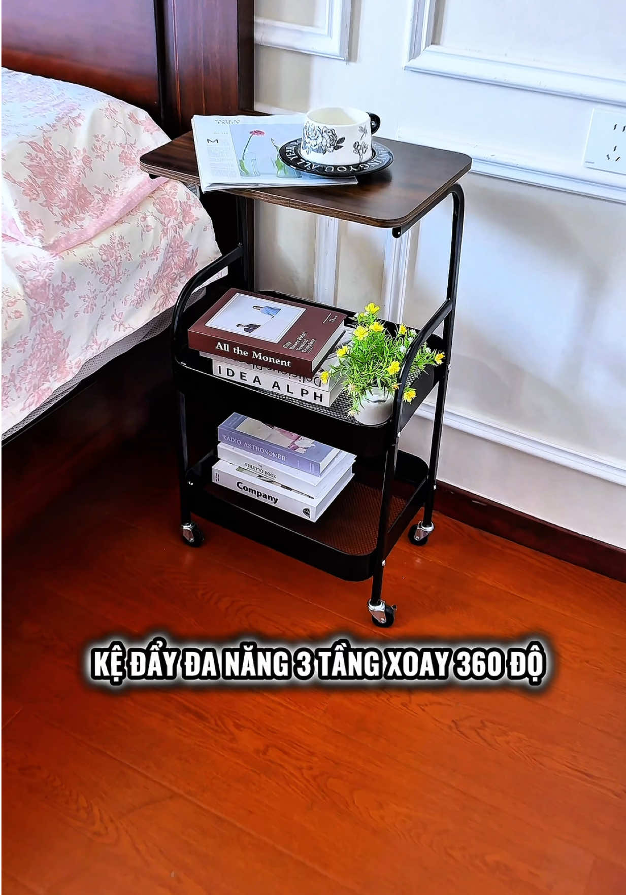 🌟Kệ Đẩy Đa Năng với thiết kế 3 tầng #ke3tang #kexoaydanang #reviewsanpham #kexoay360 #jizonguyen 