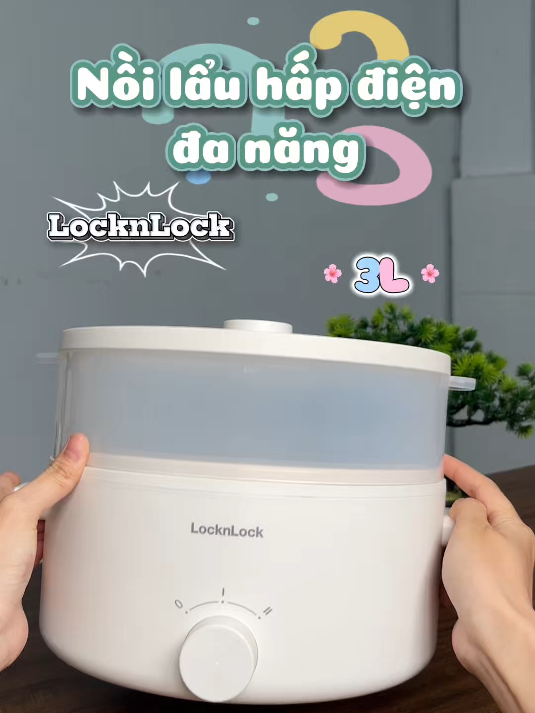 Nồi lẩu hấp điện đa năng 3L #joymall #joymallocknlock #joymalllocklockchinhhang #locknlock #hangchinhhang #mienphivanchuyen #chotdontiktok #tiktokmademebuyit #tiktokshopvn #tiktokhome #tikoktech #noidiendanang