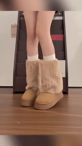 Chạm nhẹ mùa đông với đôi boots lông siêu xinh🥰 - Size: 35 - 40 - Màu: Nâu - Be - Kem #botlongcaocap #botnu #thoitrangmuadong #reviewgiaydep #tiemnhakem 