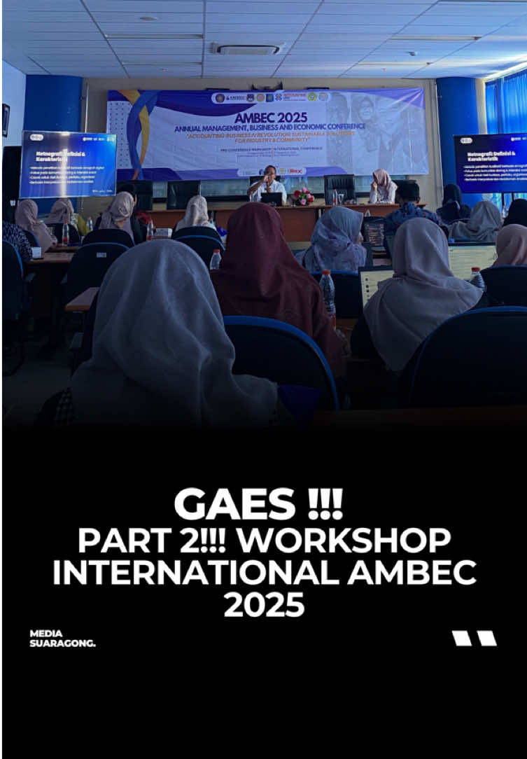 Ini dia Workshop Internasional AMBEC 2025, ada yang ikutan? @POLITEKNIK NEGERI MALANG  #fyp #workshopinternasional #AMBEC2025 #kotamalang #mediasuaragong