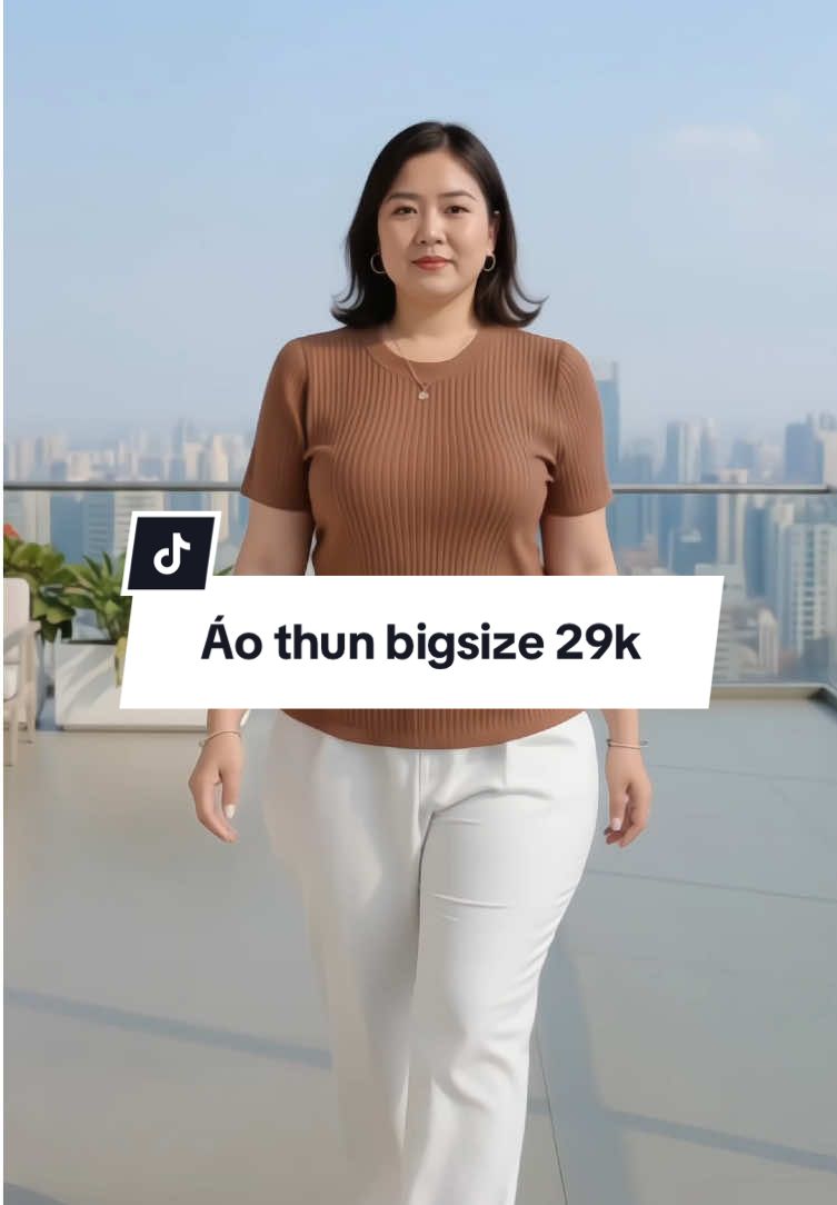 Áo thun bigsize 29k mặc gọn dáng #thoitrangnu #aothunu #aothunbigsizenu #thoitrangbigsize #thoitrangbigsizenu 