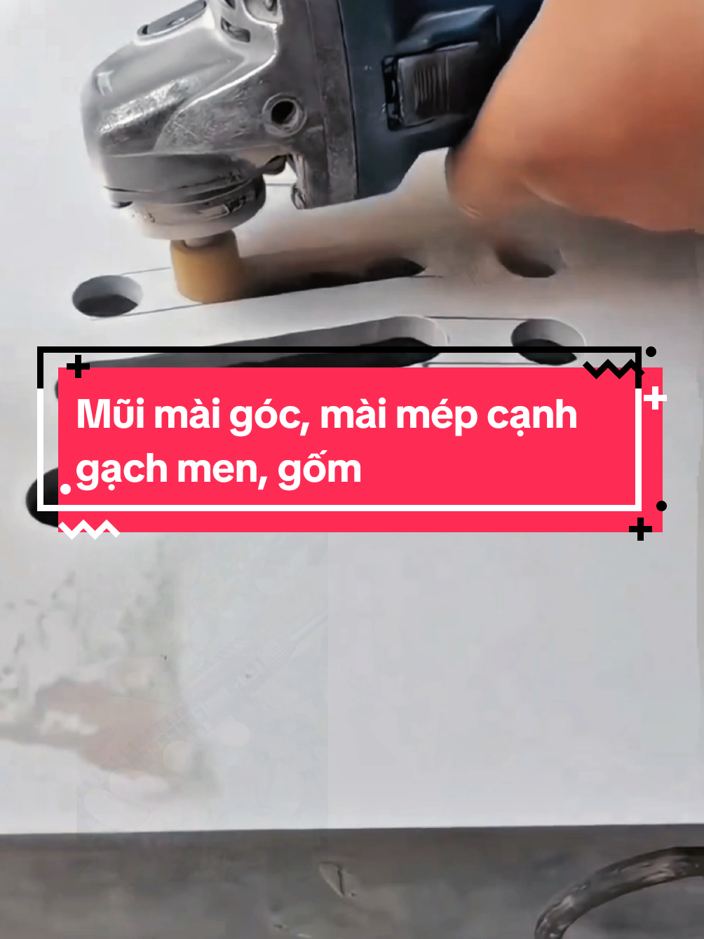 Mũi mài góc, mài mép cạnh gạch men, gốm. #muimaigoc #muimaigach #muimaigachmen #kimkhitonghop 