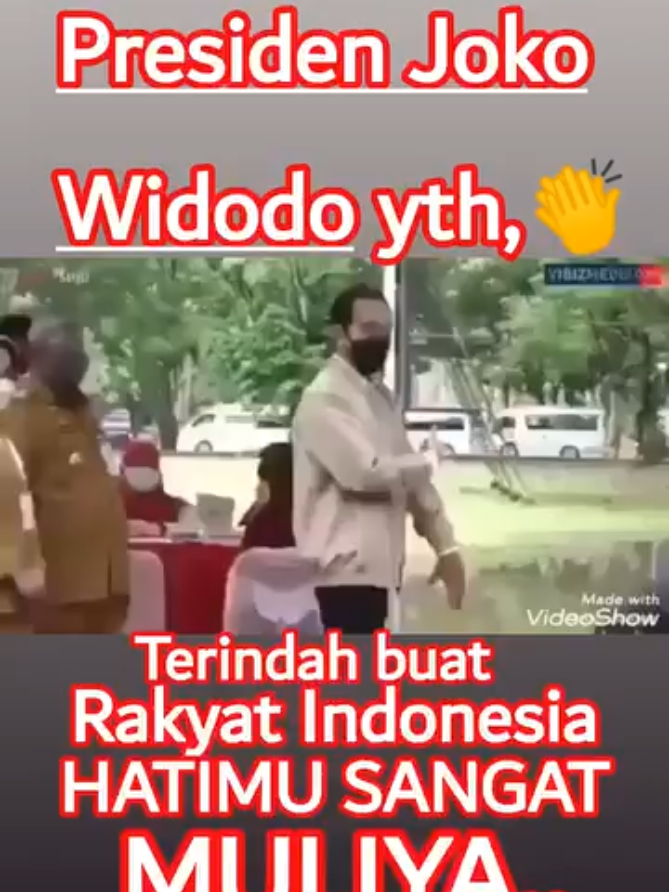 Yang kami hormati 🙏🙏 Bapak Ir H @Joko Widodo* Mugi
