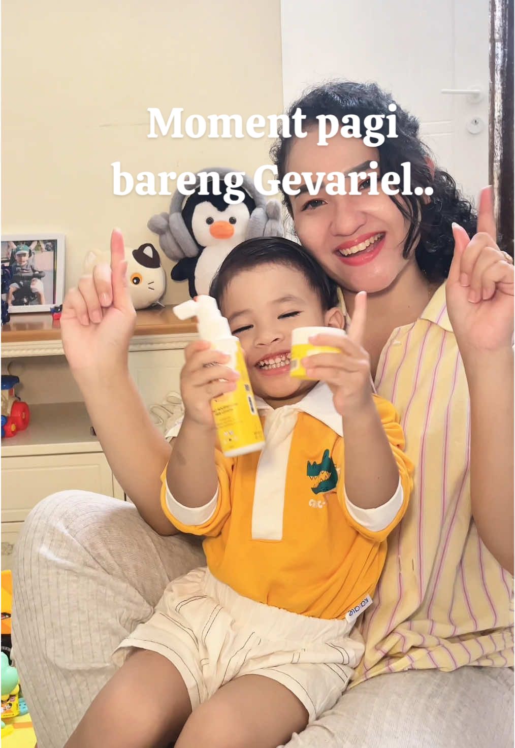daily skincare rutin bareng geva.. Plus tips agar rambut sehat dan rapi ketika bermain, dan kulit yg sehat dan lembap seharian 😍#SediaBeemeDiRumahmu @Beeme Official 