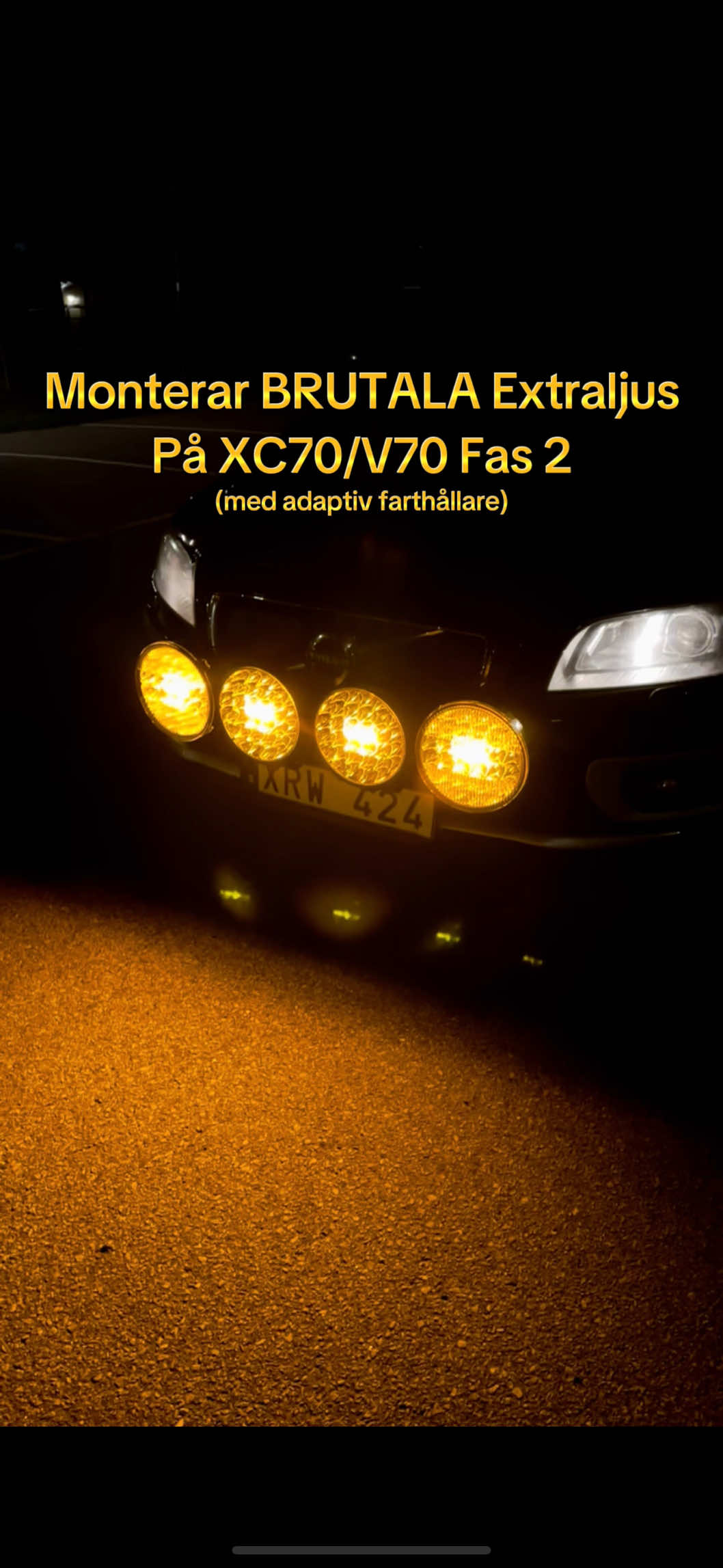Behövde göra nåt åt mörkret som kryper allt närmre. Purelux 9110 DRL, extrem bang for the buck! 🤩 @VALOSTORE.SE #purelux #ledlights #Volvo #xc70 #Fas2 