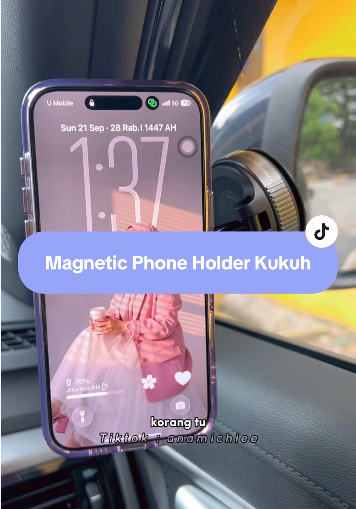 Review jujur tau, magnetic phone holder kalini memang best guna! 😍 Kukuh & steadyyy 👍🏻 #phoneholder #carphoneholder #magneticphoneholder #phonestand #magneticphonestand