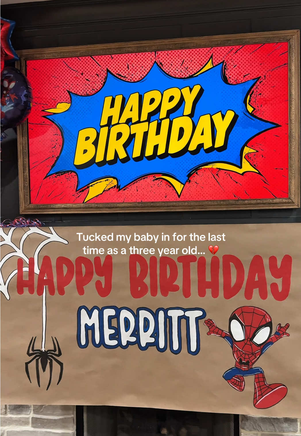 These are the moments no one prepares you for… the night before they turn another year older. I can’t stop staring at him, soaking in the last moments of 3, wondering how 4 came so fast. 🥹💔 #motherhood #toddlersoftiktok #birthday #4#4boymom 