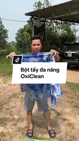 Liều lĩnh thử mang chiếc áo trắng tinh khôi ra test mọi loại vết bẩn #oxiclean #tayquanao #giadungtienich