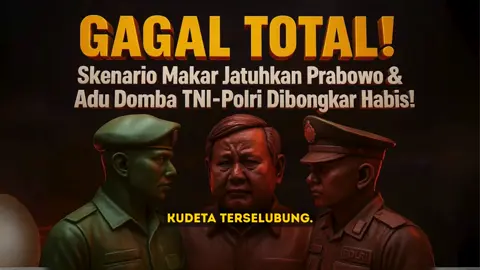 Ada Sebuah KONSPIRASI POLITIK Untuk Menggulingkan Pemerintahan Prabowo Melalui 