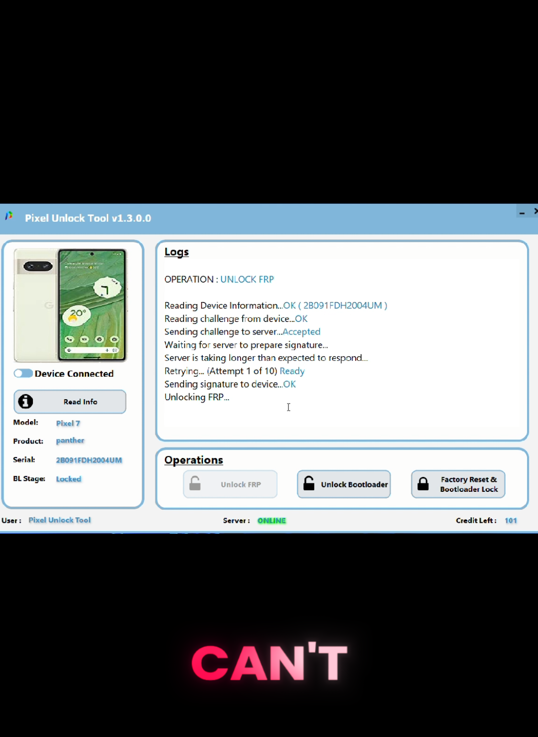 “Full Pixel repair demo — Android 16: OEM unlock completed, FRP resolved and No Service (000000) fixed. This is a lawful, owner-requested repair — owner ID & proof shown on request. Contact (+92 335 7310706 ) for same-day service. 🔧✅ #PixelRepair #FRPFix”