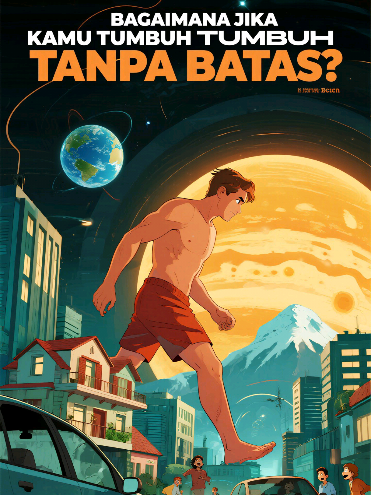 Bagaimana Jika Kamu Tumbuh Tanpa Batas?😱 Detail Fakta: 1. Ukuran Rumah = 3 Ton: Pada tahap ini, beratmu sudah setara truk kecil—cukup untuk membuat mobil penyok hanya dengan satu langkah. 2.  Setinggi Pencakar Langit: Saat mencapai tinggi gedung pencakar langit, tubuhmu akan mulai runtuh karena beratmu sendiri. 3.  Setara Gunung Everest: Di titik ini, kamu mulai menghasilkan tarikan gravitasi yang bisa dirasakan benda-benda di sekitarmu. 4. Seukuran Bumi: Massamu akan membuat tubuhmu membulat menjadi bola sempurna di bawah gravitasimu sendiri. 5.  Seukuran Matahari: Kamu akan memancarkan cahaya samar seperti katai cokelat—bukan bintang sejati karena komposisimu tidak cukup untuk fusi nuklir. 6.  Melampaui Tata Surya: Setelah melampaui tiga Satuan Astronomi, kamu akan mencapai jari-jari Schwarzschild dan runtuh menjadi lubang hitam! #faktaunik #lubanghitam #sciencetok #astrofisica #fyp 