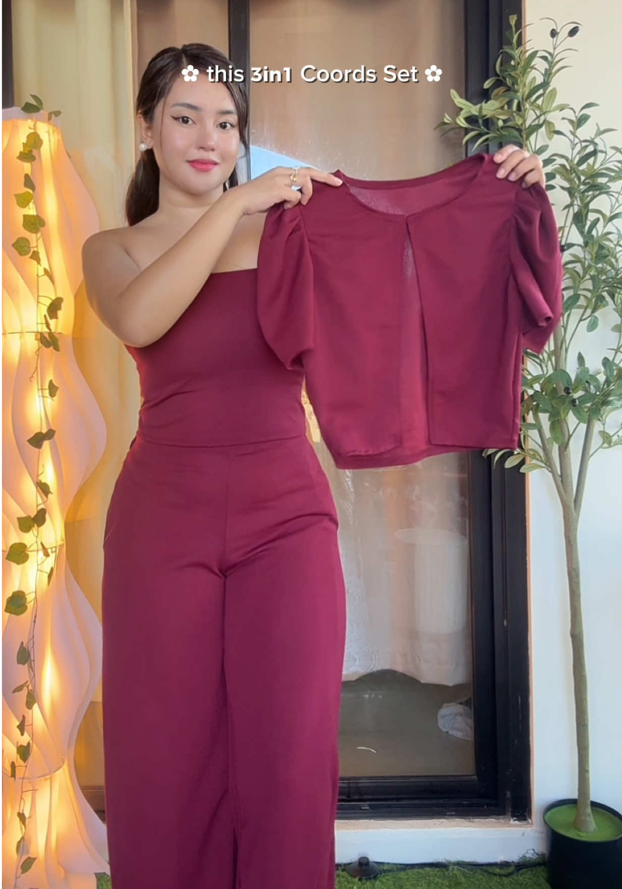 3in1 Terno Set sobrang ganda niya😍🌺 Pwede isuot ng 2 way style! Must have outfit #ternosetforwomen #coordinatesoutfits #classyoutfitideas #yayamaninoutfit #richtitaoutfits 