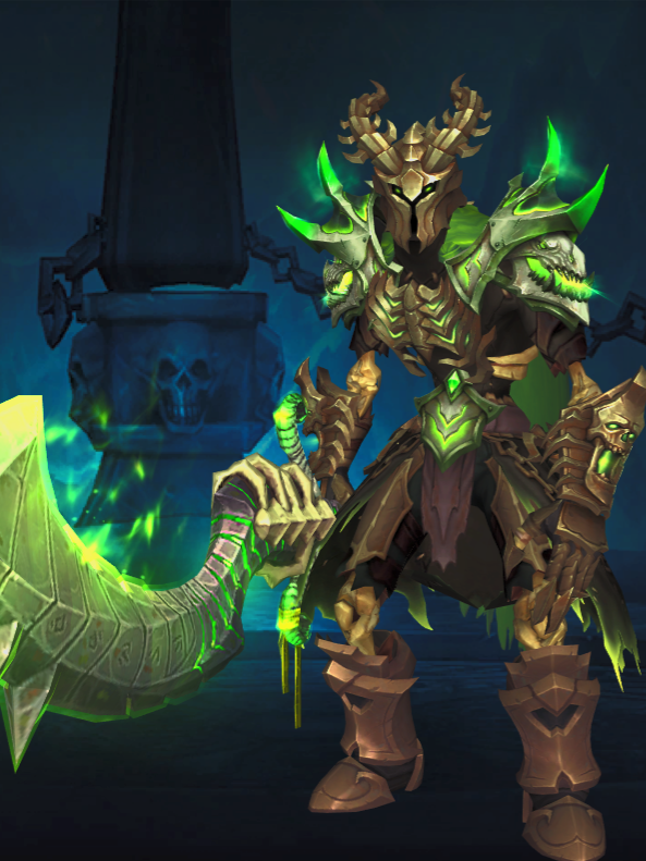 Tmog 181 Copy the following link into the chat line ingame to display the complete T-Mog with parts list /outfit v1 225454,187688,0,187943,225490,0,0,104604,225466,186813,225442,295493,76992,-1,5868,0,0 #WoW #worldofwarcraft #transmog #tmog #wowmog #deathknight #unholy