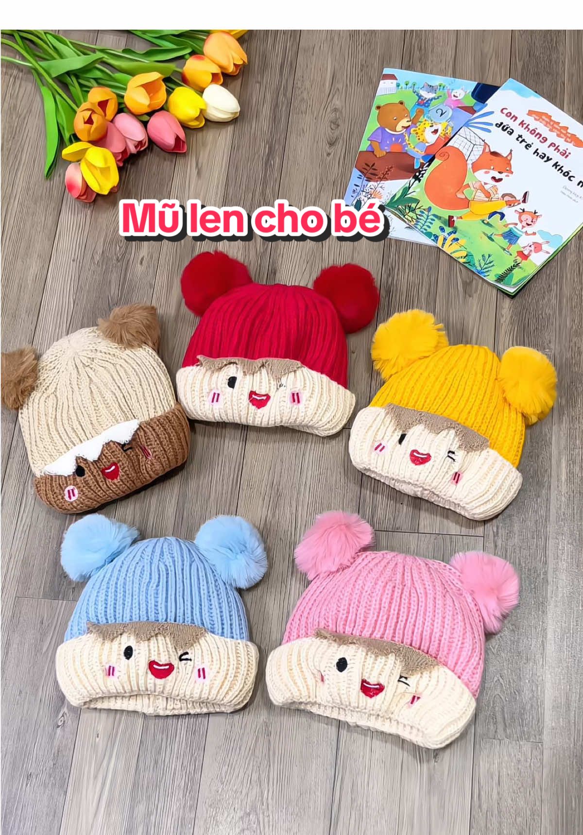 Mũ len cho bé cưng xỉu #mulen #mulenchobe #nonlenchobe #mevabe #xuhuong 