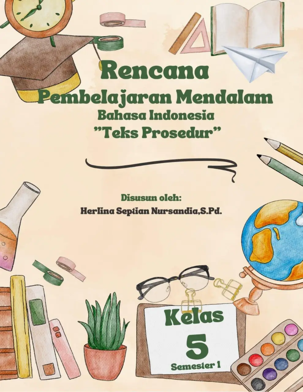 Rencana Pembelajaran Mendalam  Bahasa Indonesia Semester 1 