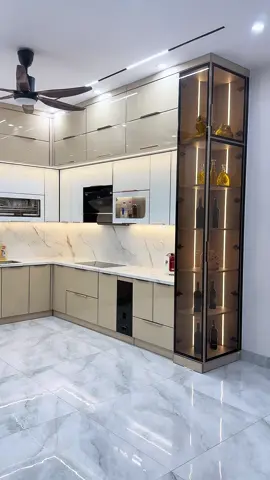 Tủ bếp inox cánh kính nhà em Duy - Hà Nội #quangdangnoithat #tubepinox #tubepinoxcanhkinh #tubepinoxcanhacrylic #noithathiendai 