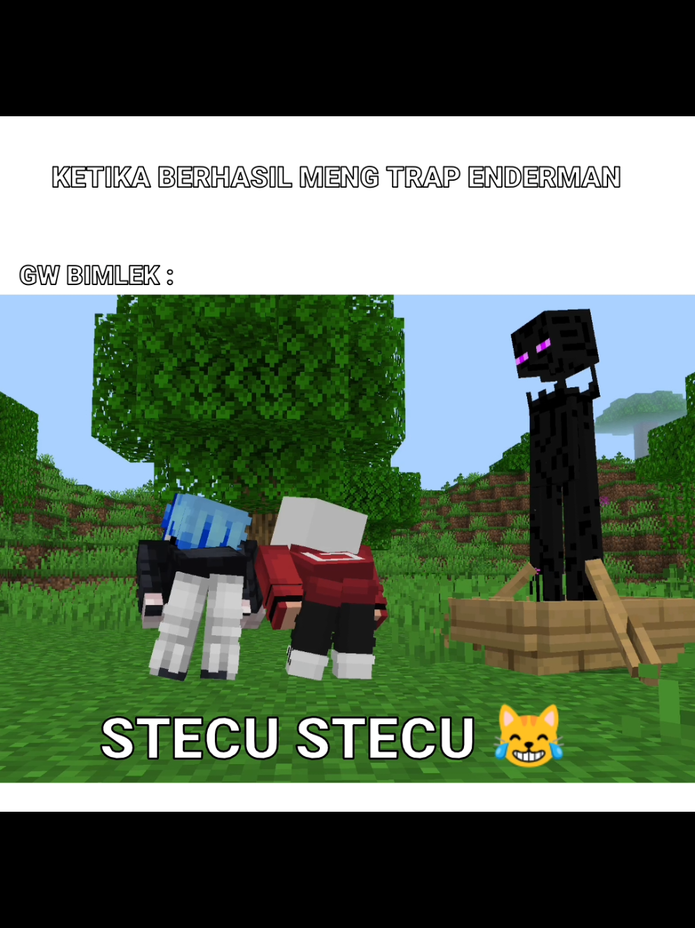 🤭 enderman nya sampe tercengang gitu loh ya @blekerblack2 #Minecraft #meme #fyp #fypシ゚ #bedrock 