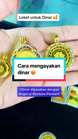 Ada pelbagai cara untuk mengayakan emas dinar anda 🥰  Korang suka yg mana?  #PublicGold #AkaunEmasGAP #dinar #pendant #emas999  