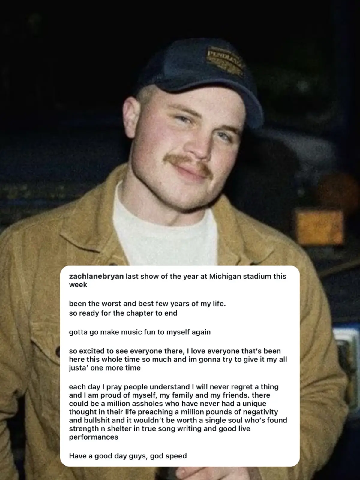 God Speed 🫡 #ZachBryan 
