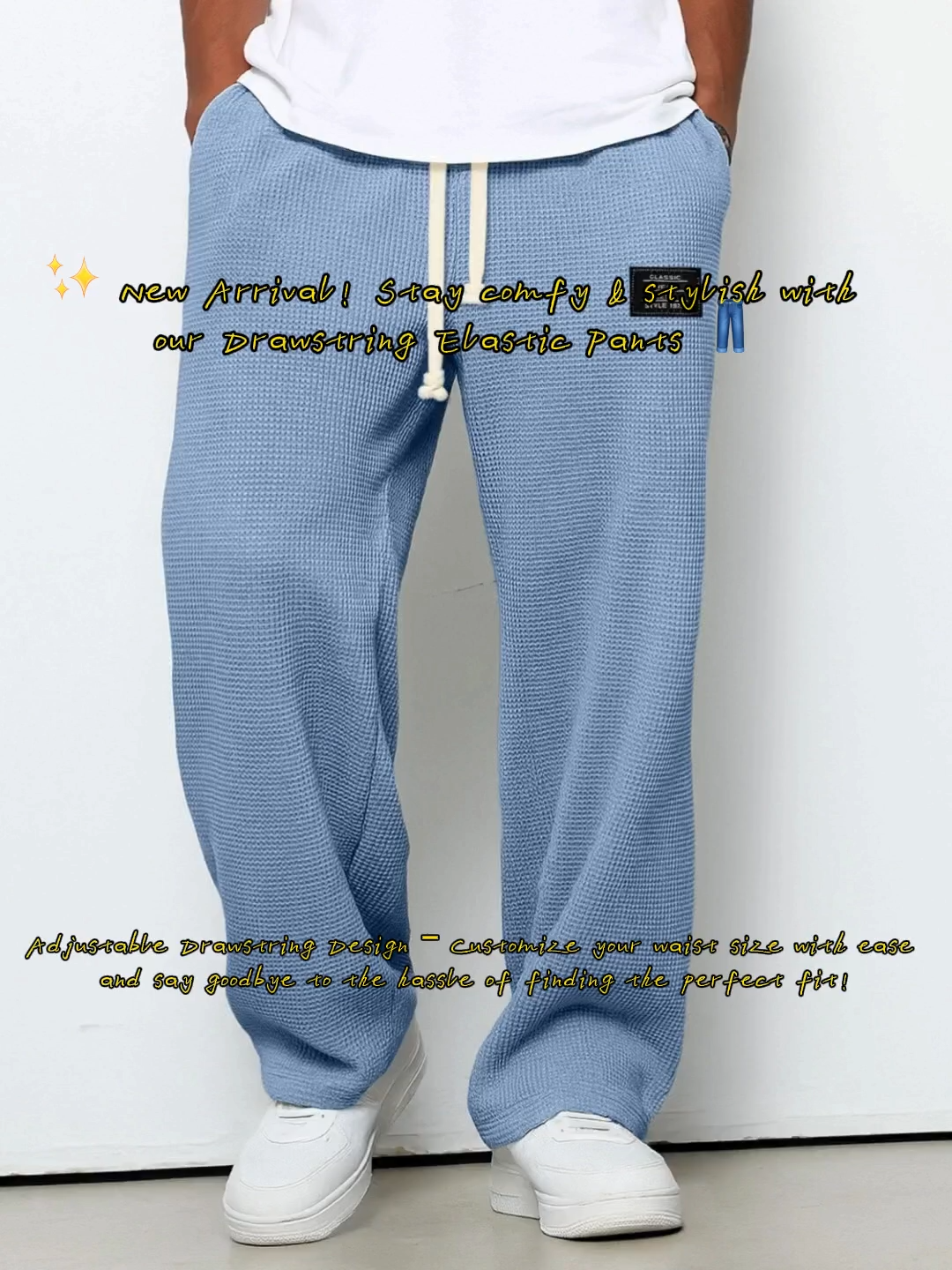 New Arrival! Stay comfy & stylish with our Drawstring Elastic Pants  only 32.66💵#FashionStyle #DrawstringPants #FallFashion