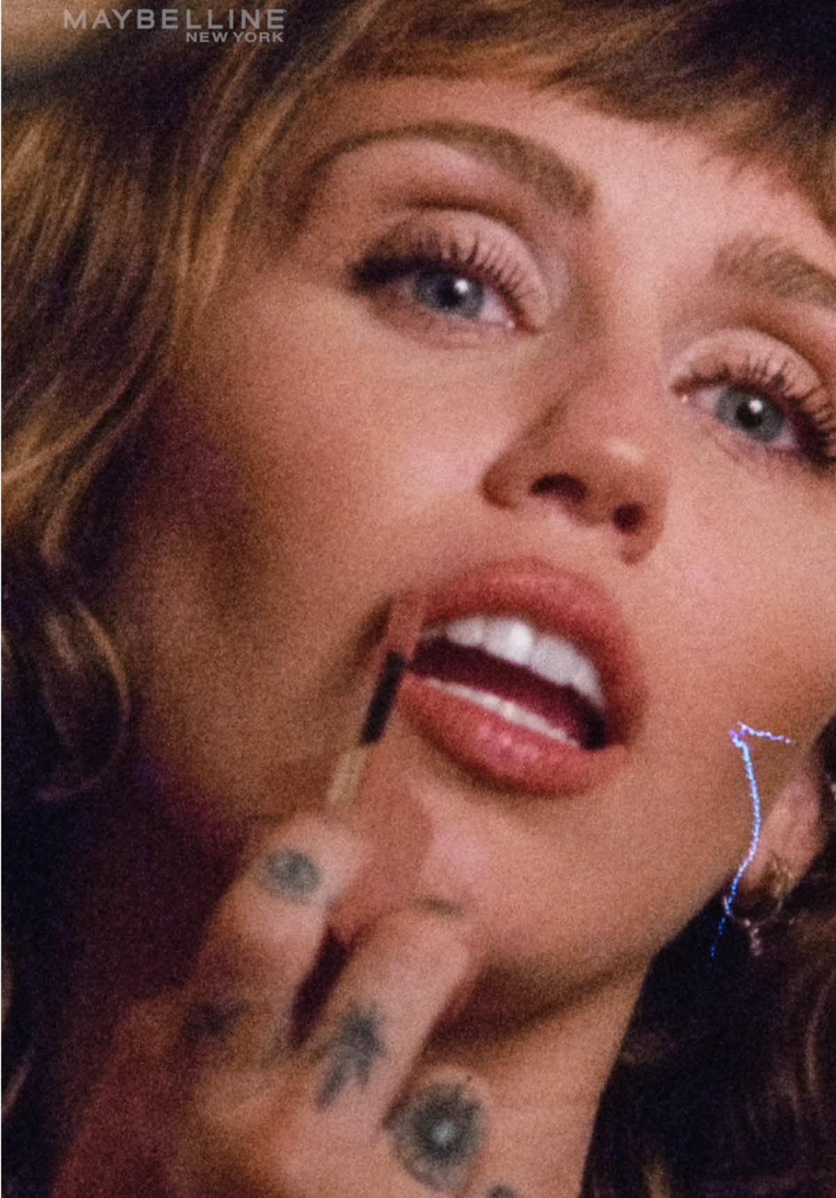She said SICKENING 💅  From rock star to icon... and now the face of Maybelline. 🖤🗽 Maybe it's Maybelline? Maybe it's @Miley Cyrus  #MaybellinePH