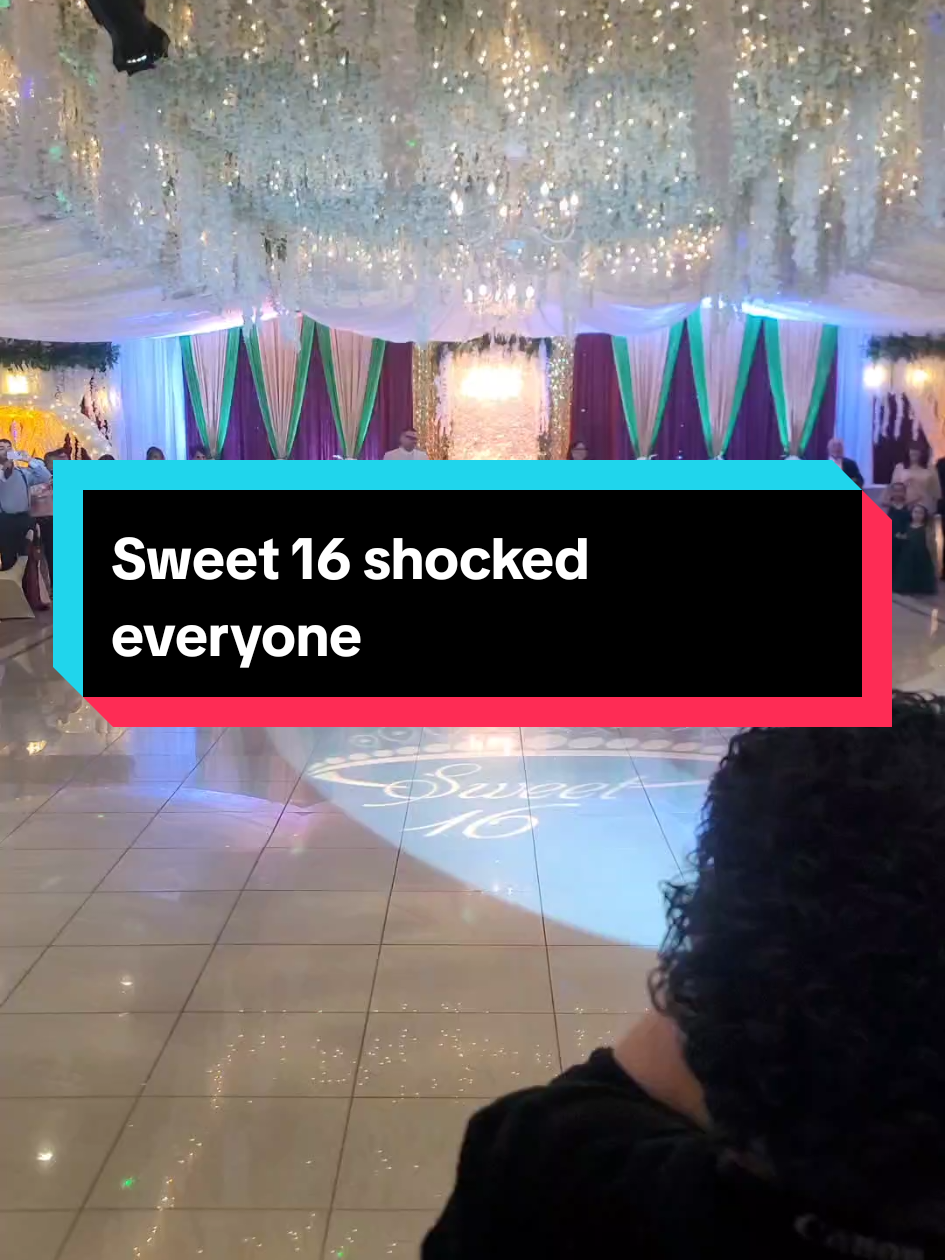 No one saw that coming #sweet16 #entrance #birthday #hispanicheritagemonth #surprisedance 