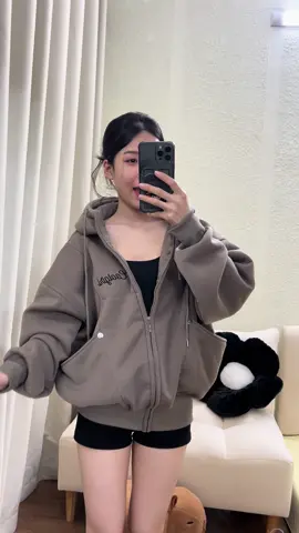 Áo khoác nỉ form Boxy 40-70kg mặc xinh ạ#xuhuong #trend #aokhoac #aokhoacnu 