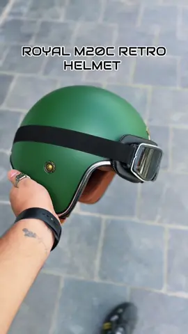☘️ROYAL ENFIELD CLASSIC ROYAL HELMET WITH GOGGLES  #FORYOU #ROYALHELMET 