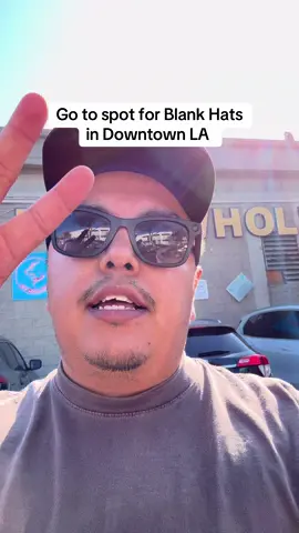 No gatekeeping: This is the go to spot for blank hats in Downtown Los Angeles on the corner of Broadway and 17th 🚀 #dtgprinting #customhats #clothingbrand #thetrendmachine 