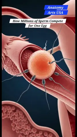 How millions of spe...rm complete for one egg 🩺🥰 #fertilization #egg #pregnant #fyppppppppppppppppppppppp #pregnantlife 