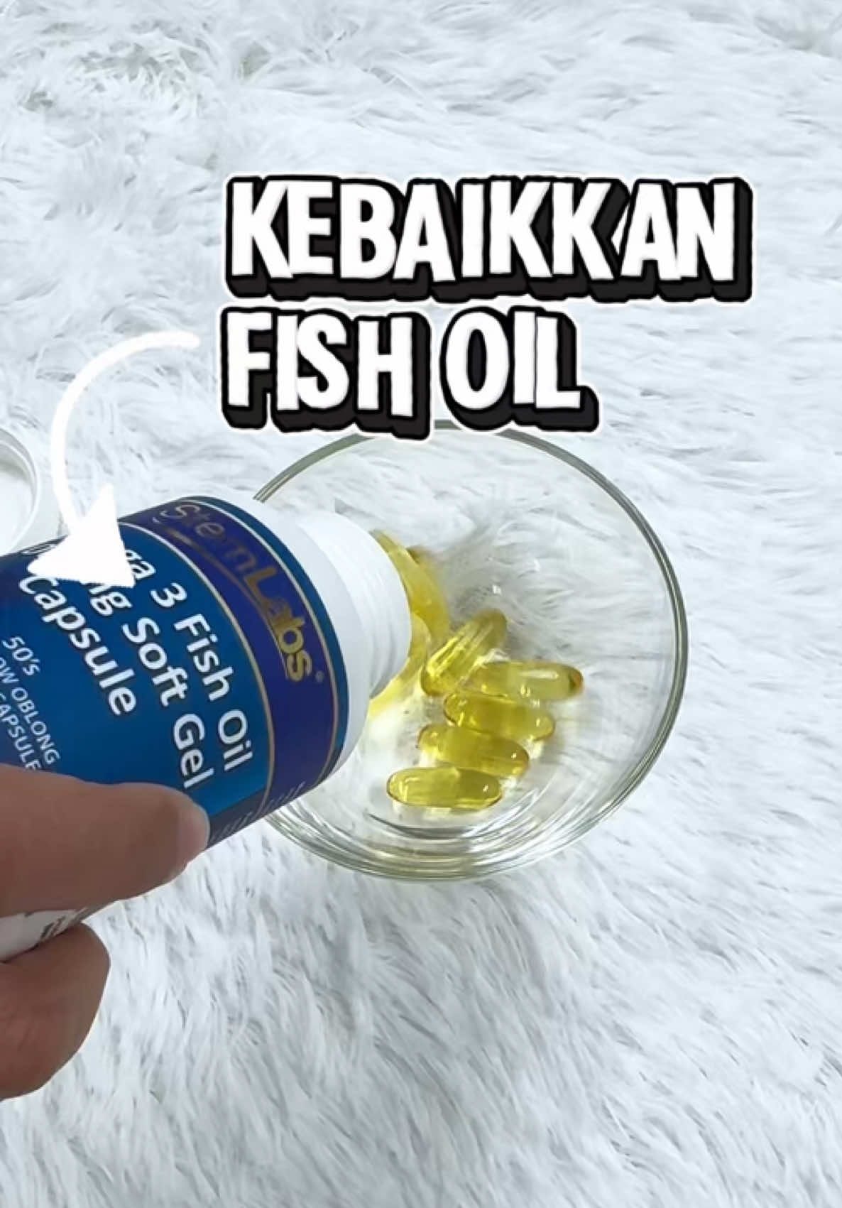 Ada lagi yang belum tahu kebaikkan fish oil omega 3? #stemlabs #halal #fishoil #minyakikan #omega 
