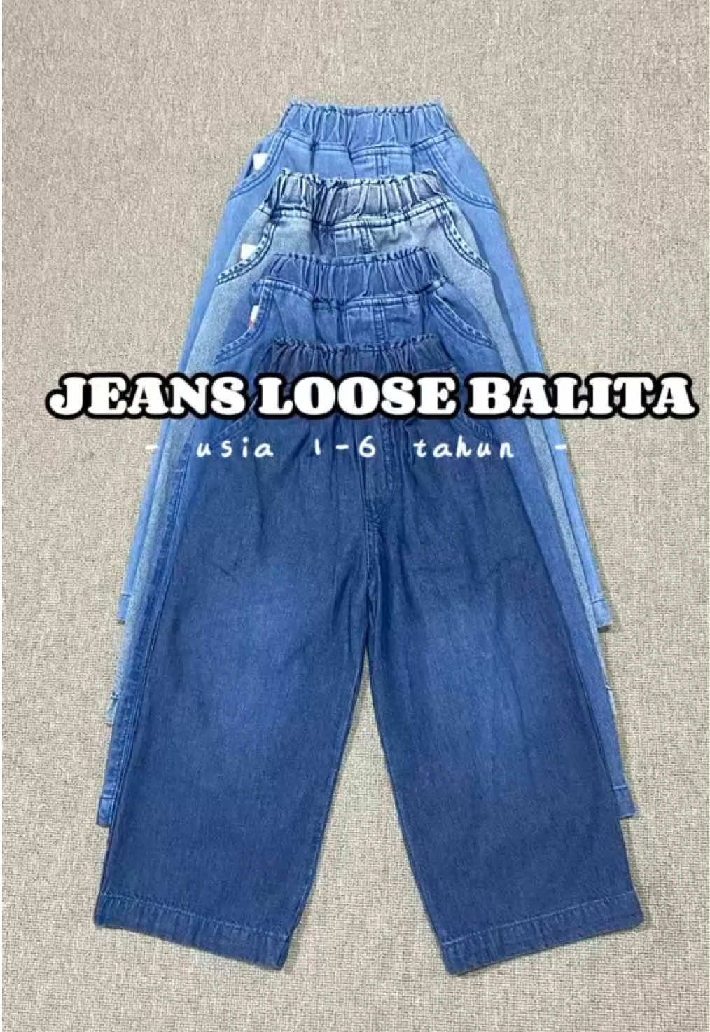 jeans Loose Highwaist Balita (NEW PRODUCT!!) #promoseruweekend #celanajeans #jeansloose #jeanshighwaist #jeansanak 