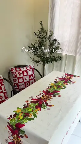 Iready mo na ang table cover mo for christmas!!! bago magtaas ng presyo ay bumili ka na! #tablecover #tablecloth #tablemantel #christmasdecor 