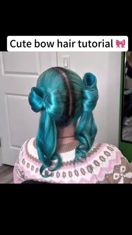 Cute bow hair tutorial 🎀 #bowhairstyle #hairtutorial #hairstyletutorial #hairinspo #hairstyleideas #hairgoals #explorepage✨ #viraltiktok #hairtok 