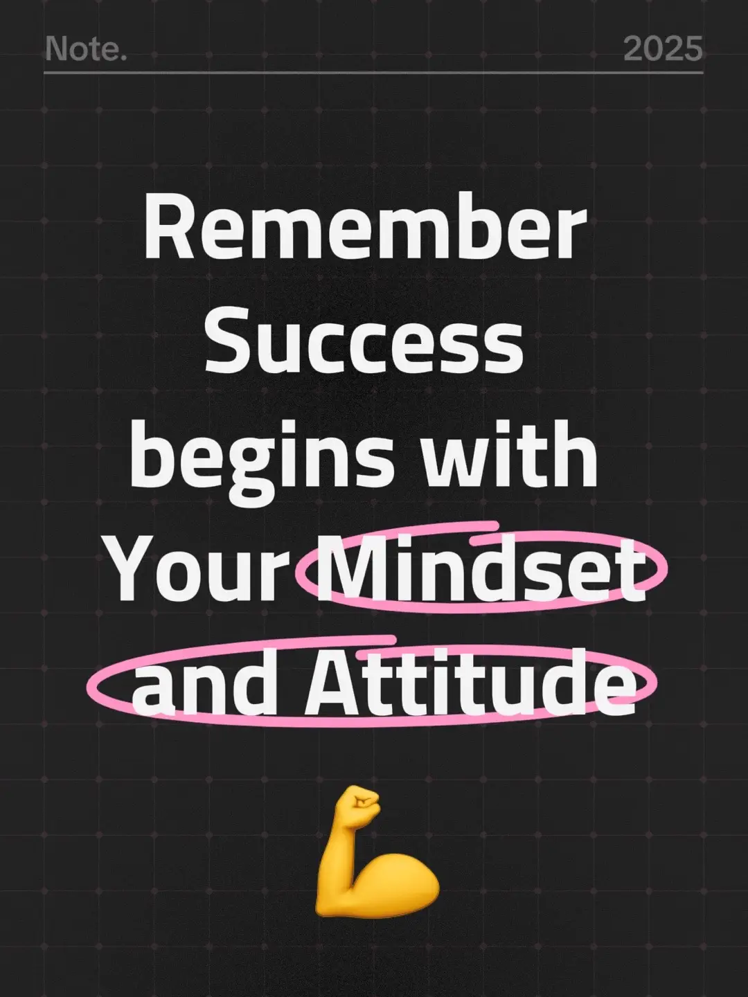 •	Success is not first about circumstances, resources, or even talent—it begins with what’s happening inside you. 	•	Your mindset (how you think) and your attitude (how you respond) shape your path more than anything external. 	2.	The Power of Mindset 	•	A growth mindset believes challenges are opportunities to learn, while a fixed mindset sees them as threats. 	•	What you focus on expands—if you dwell on limitations, you’ll stay limited; if you focus on possibilities, doors begin to open. 	•	Scripture reference: “As a man thinks in his heart, so is he” (Proverbs 23:7). 	3.	The Role of Attitude 	•	Attitude is the lens through which you view life. Two people can face the same trial—one grows bitter, the other grows better. 	•	Positive attitude attracts opportunities and people, while negative attitude repels them. 	•	Attitude doesn’t deny reality, but it chooses to face it with faith, determination, and resilience. 	4.	Practical Steps 	•	Guard your thoughts: replace limiting beliefs with empowering truths. 	•	Practice gratitude daily—it shifts perspective and lifts attitude. 	•	Surround yourself with people who encourage growth, not negativity. 	•	Respond, don’t react—choose attitudes that align with success. 	5.	Conclusion 	•	Success is less about what you have and more about who you are becoming. 	•	When you change your mindset and attitude, you unlock the foundation for success in every area of life. #mindset #bible #motivation #fyp #viral 