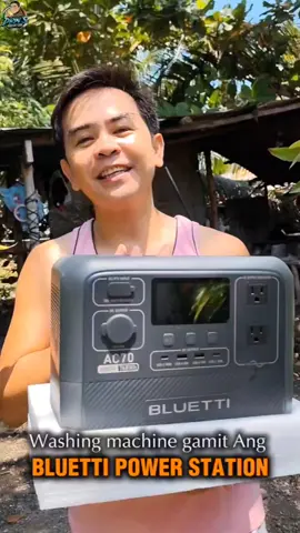 ILANG ORAS TATAGAL? Bluetti AC70 sa Washing Machine 🤔 #bluettipower #bluetti @Bluetti Philippines 