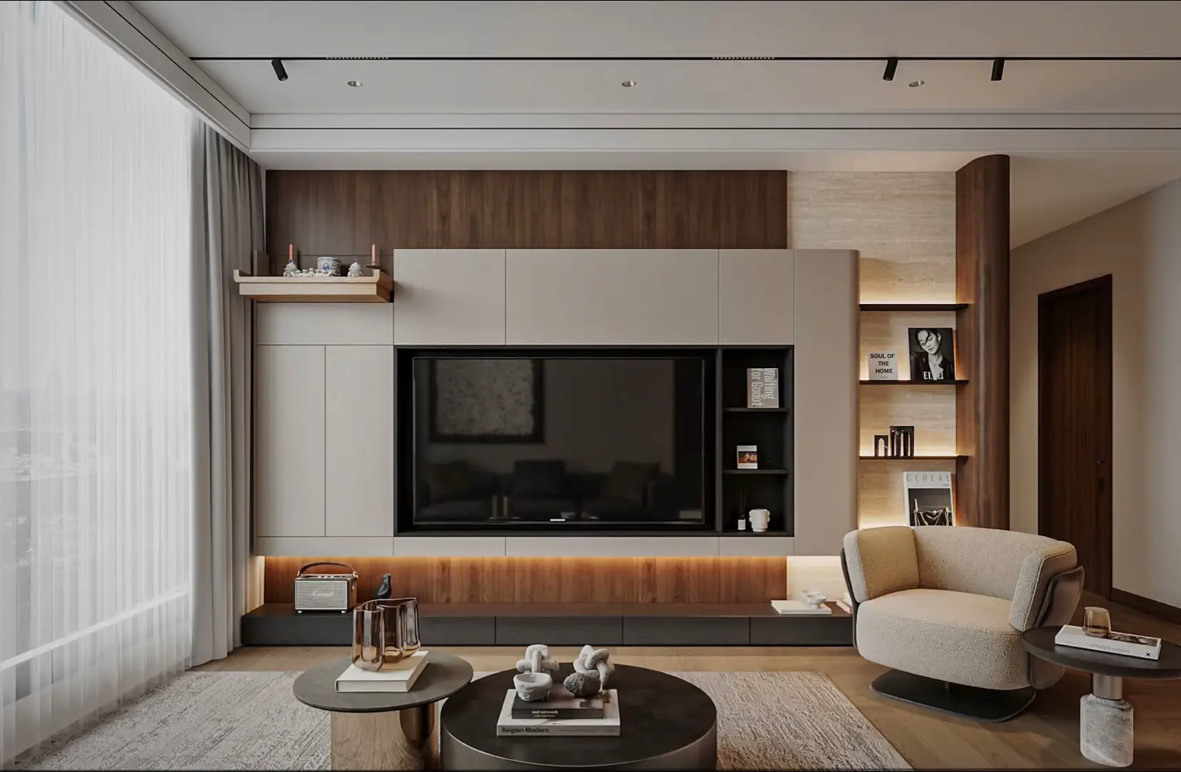 Gam màu trầm ấm dành cho những vị KH thích k gian ấm cúng#noithatdep_26 #noithatdep #noithatphongkhach #noithathiendai #noithatchungcu 