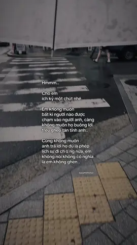 “Cho em ích kỉ một chút nhé..” #tinhyeu #tamtrang #suyymottchut #viral 