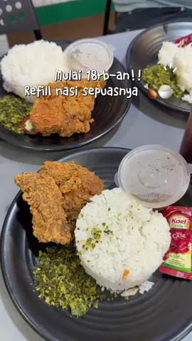 18rb banyak gratisnyaa ,  refill nasi sepuasnya sama gratis ice cream juga 🥹 Btw vouchernya tetep bisa dituker di crisbar terdekat kok  #ayamcrisbar #kukinerbandung 