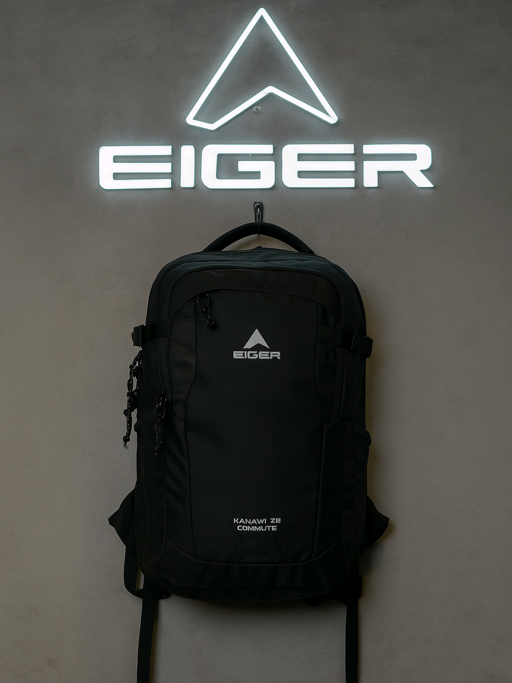 NEW ARRIVAL EIGER KANAWA COMMUTE 28L BLACK BACKPACK #eigeradventure #tasransel #tasbackpack #racuntiktok #fyppp 