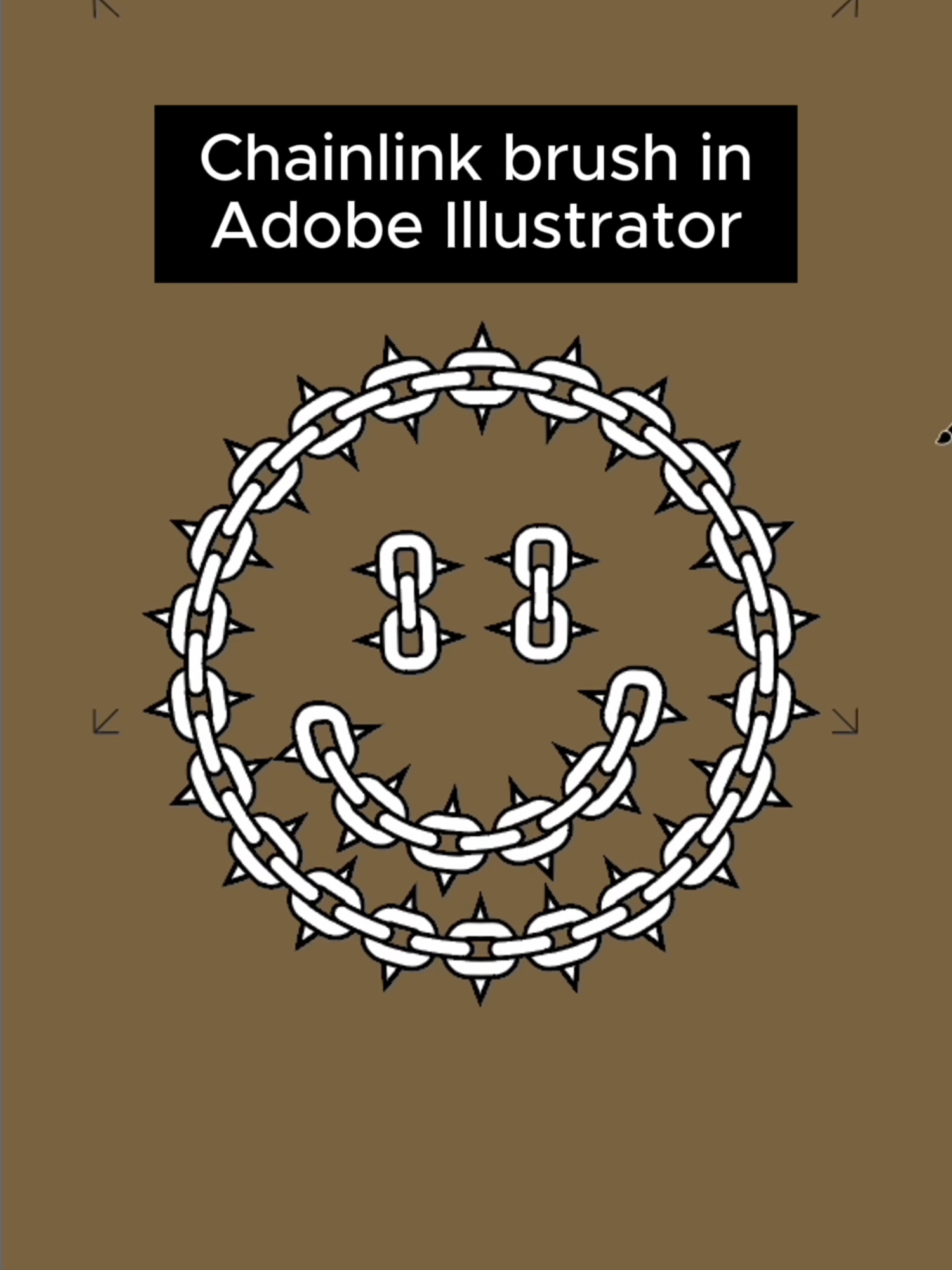 Create this custom chainlink brush in Adobe Illustrator. . . . . #graphicdesign #graphicdesigndaily  #posterdesign #hypebeast #merchdesign