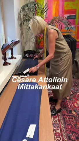 Cesara Attolinin mittakankaat. #madamefere #cesareattolini