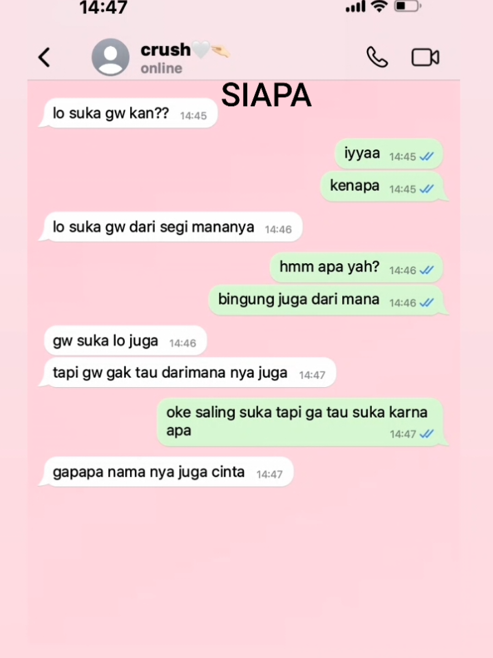 nama nya juga cinta gak ada yang tau kenapa bisa datang #fyp #4u #foryoupage #crush #cinta 